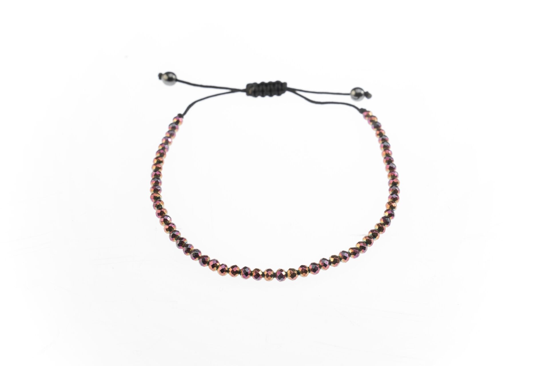 Osse Unisex Hematit Taşlı Makrome Bileklik