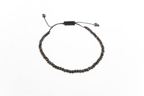 Osse Unisex Hematit Taşlı Makrome Bileklik