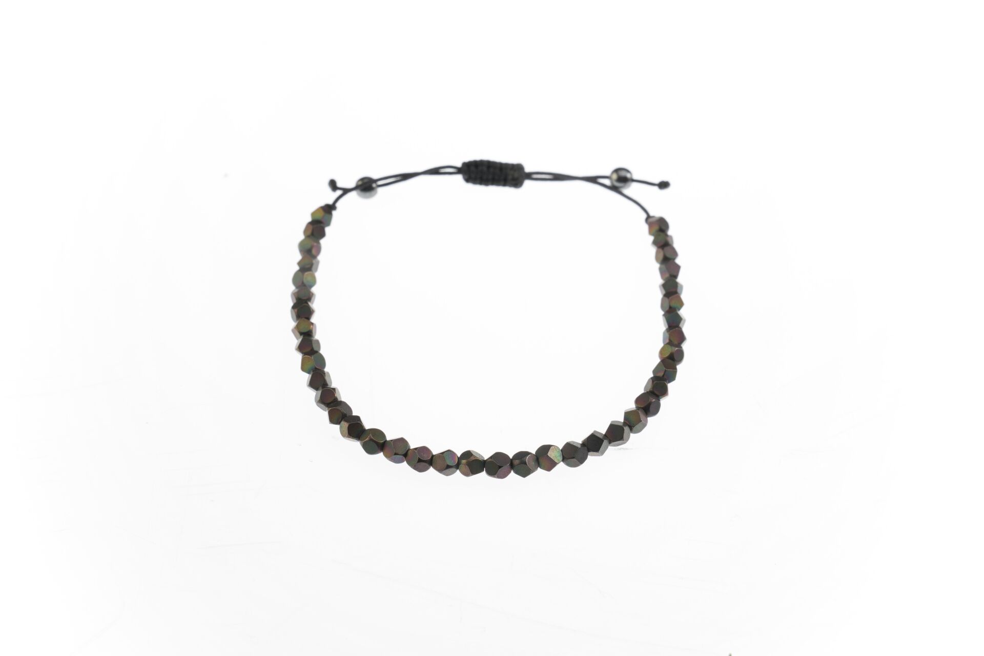 Osse Unisex Hematit Taşlı Makrome Bileklik