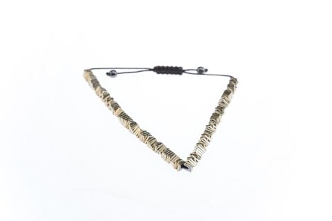 Osse Unisex Hematit Taşlı Makrome Bileklik