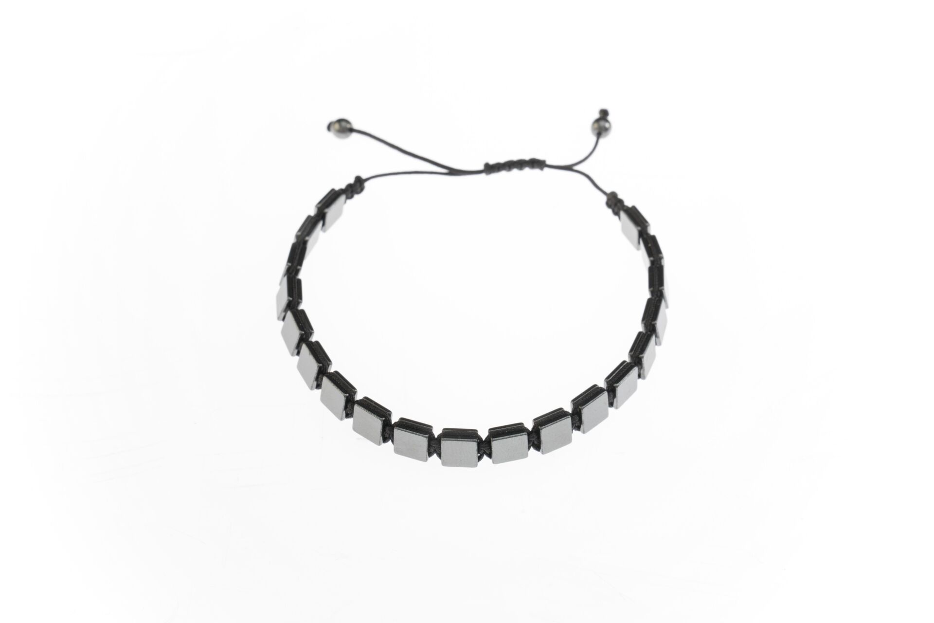 Osse Unisex Hematit Taşlı Makrome Bileklik