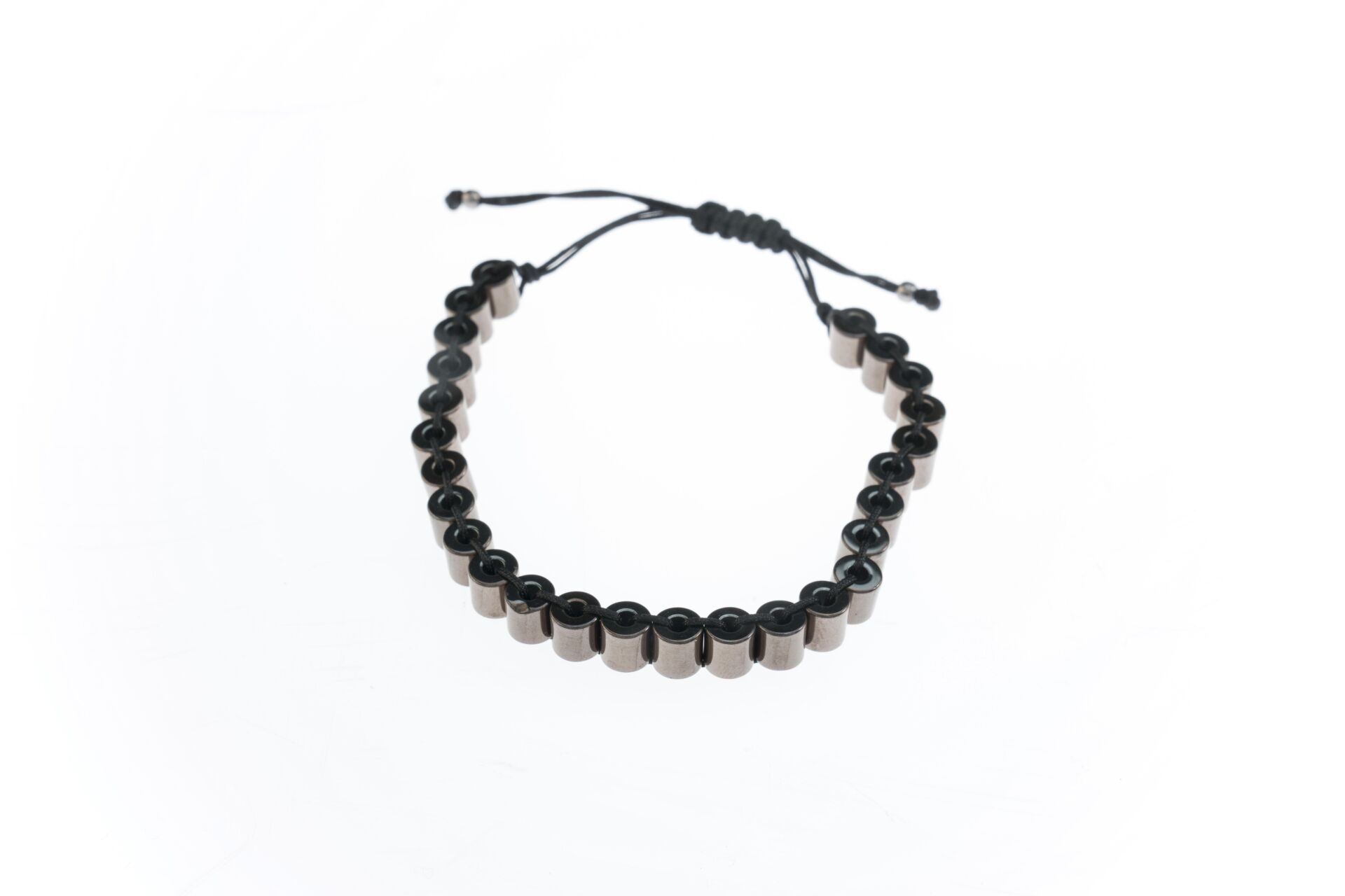 Osse Unisex Hematit Taşlı Makrome Bileklik