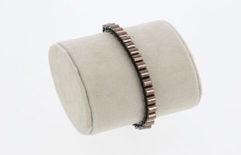 Osse Unisex Hematit Taşlı Makrome Bileklik