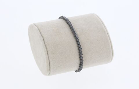 Osse Unisex Hematit Taşlı Makrome Bileklik