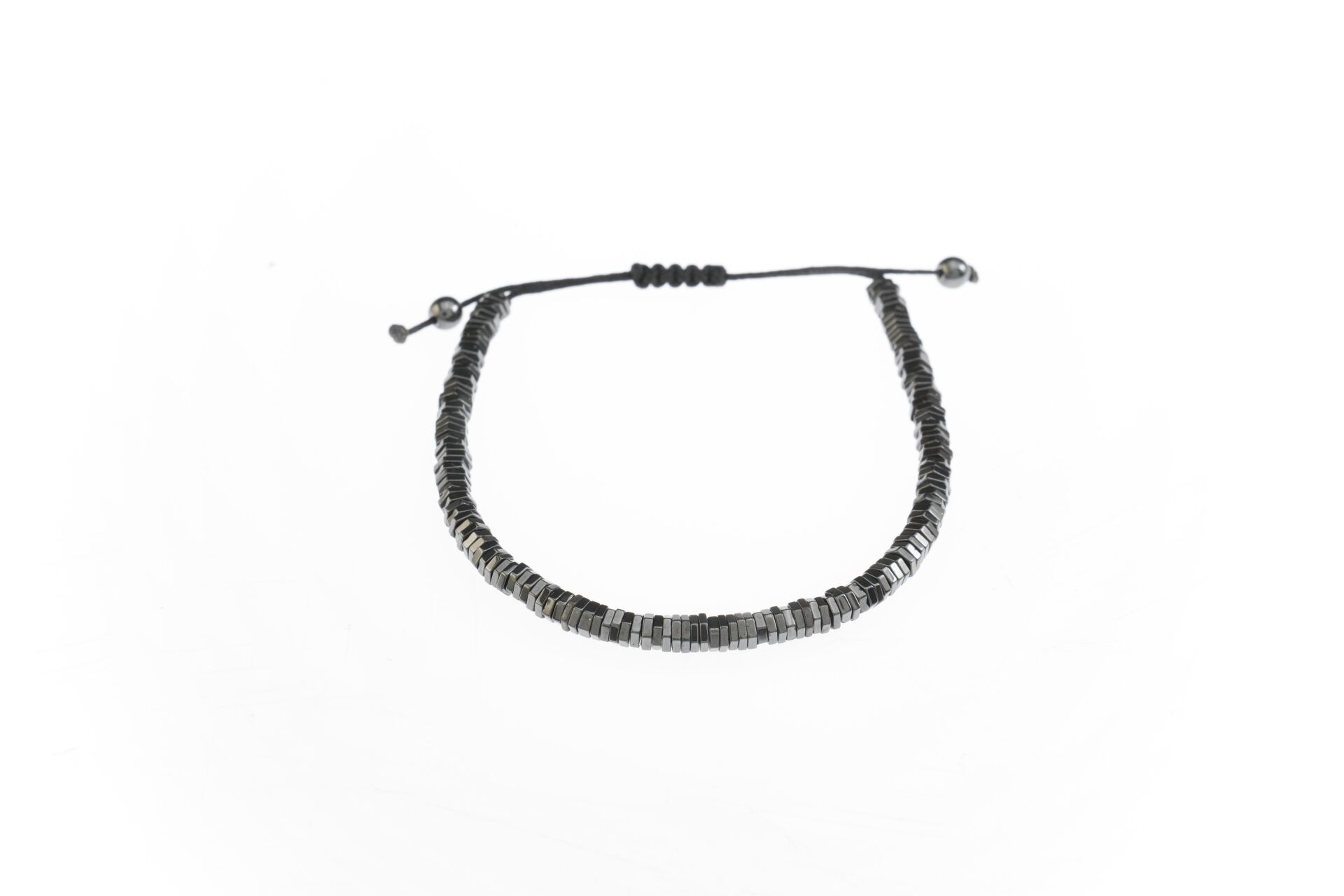 Osse Unisex Hematit Taşlı Makrome Bileklik