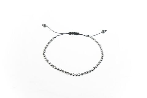 Osse Unisex Hematit Taşlı Makrome Bileklik