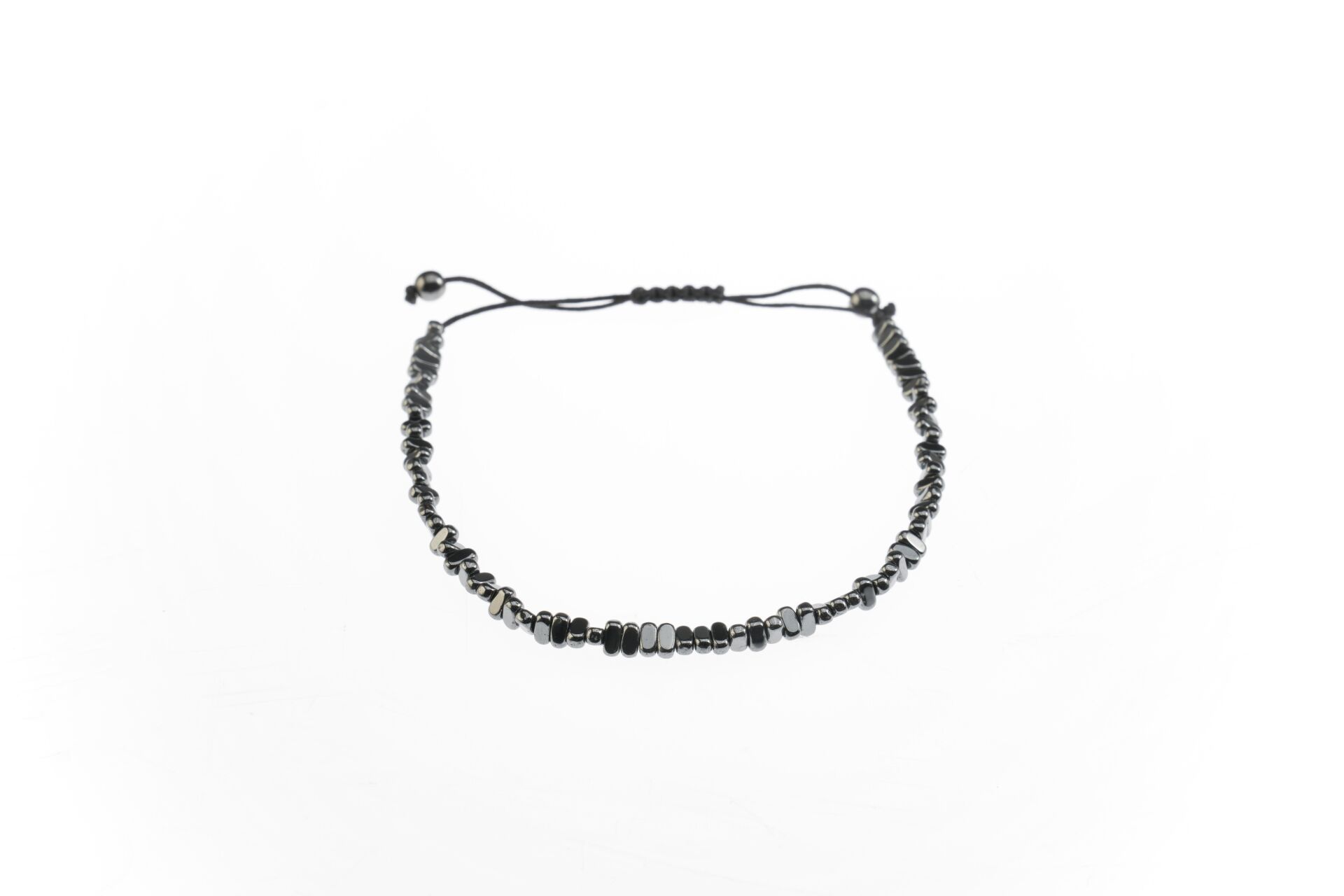 Osse Unisex Hematit Taşlı Makrome Bileklik