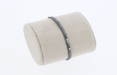 Osse Unisex Hematit Taşlı Makrome Bileklik