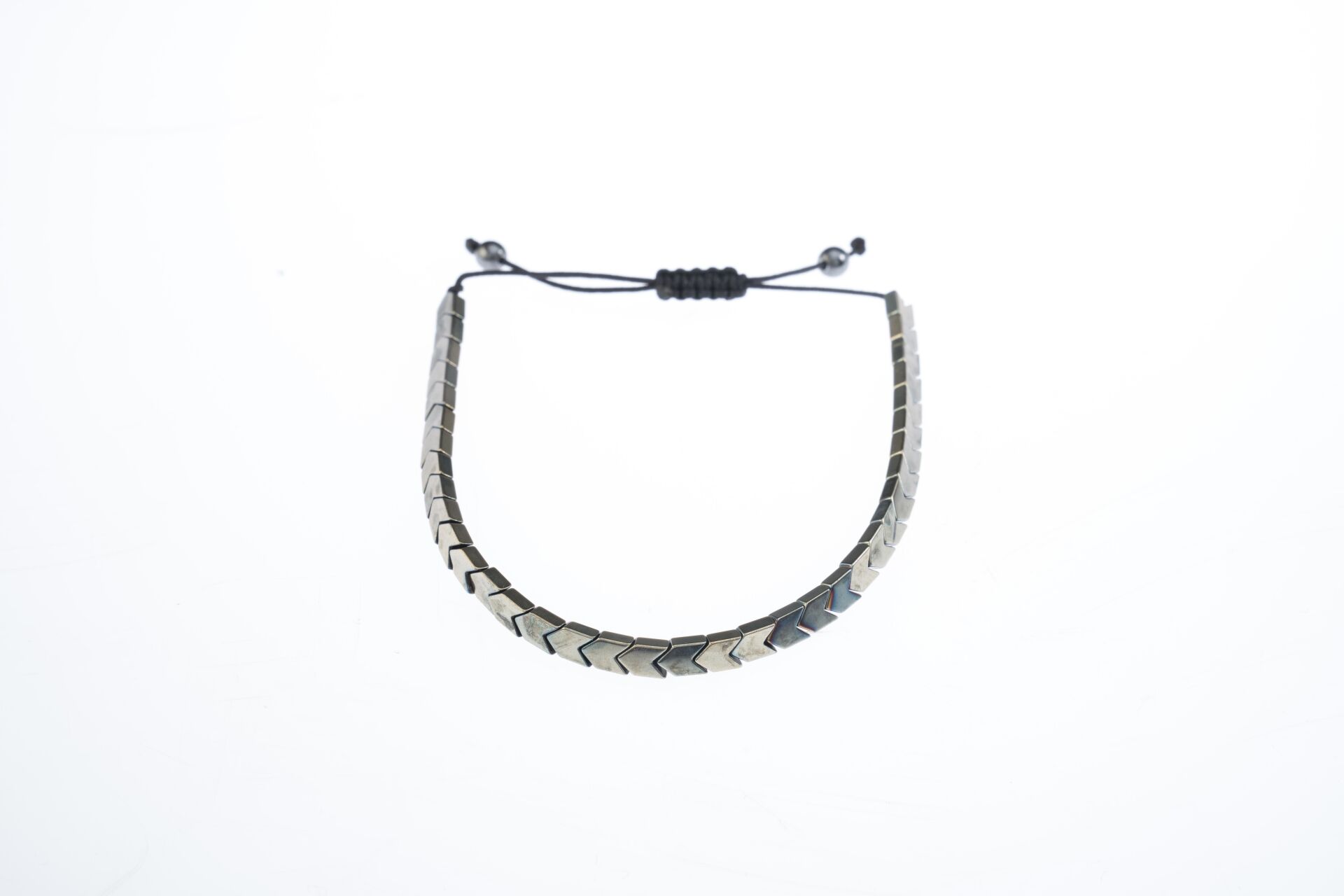 Osse Unisex Hematit Taşlı Makrome Bileklik