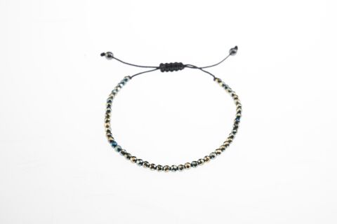 Osse Unisex Hematit Taşlı Makrome Bileklik