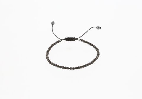 Osse Unisex Hematit Taşlı Makrome Bileklik