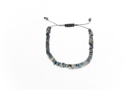 Osse Unisex Hematit Taşlı Makrome Bileklik