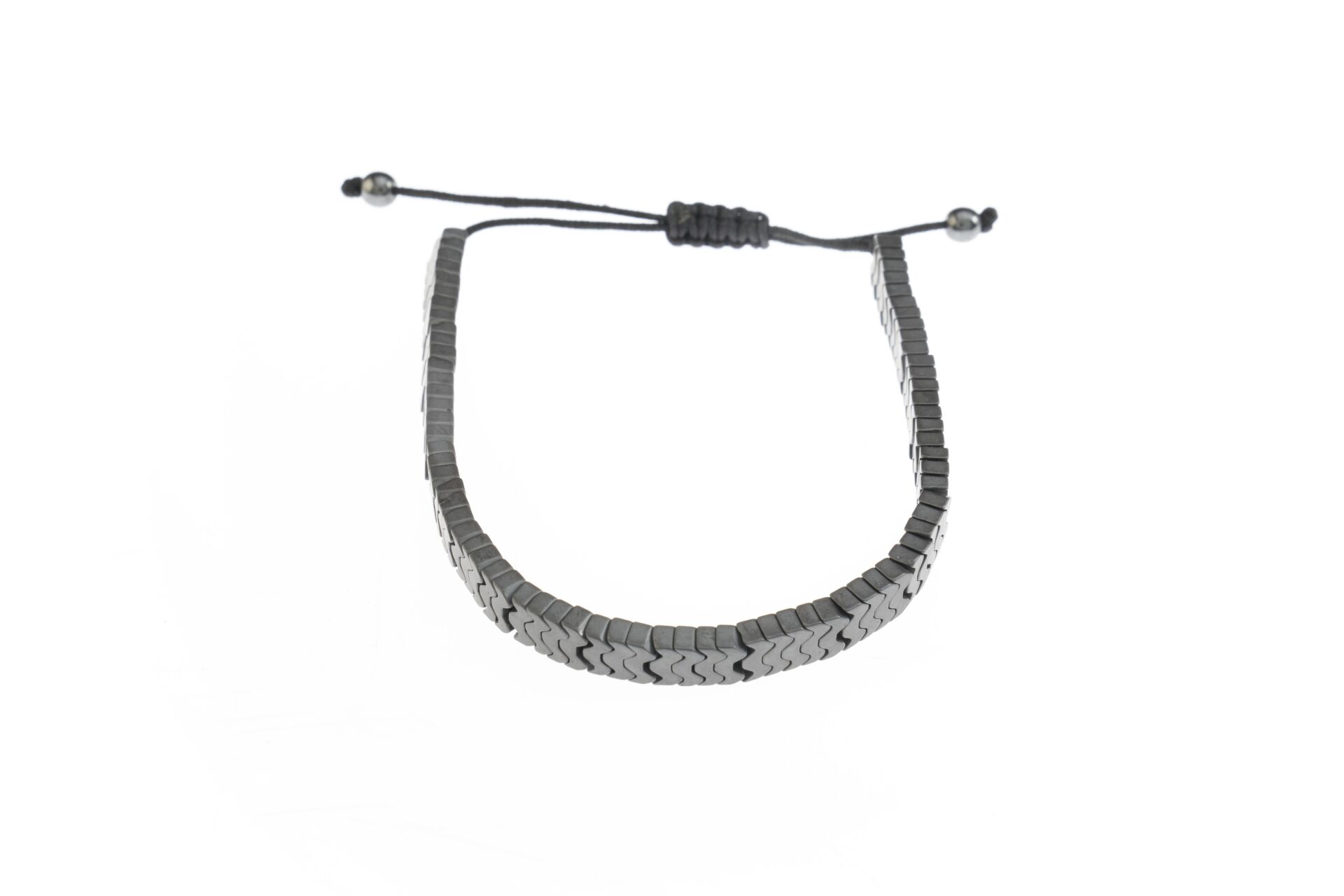 Osse Unisex Hematit Taşlı Makrome Bileklik