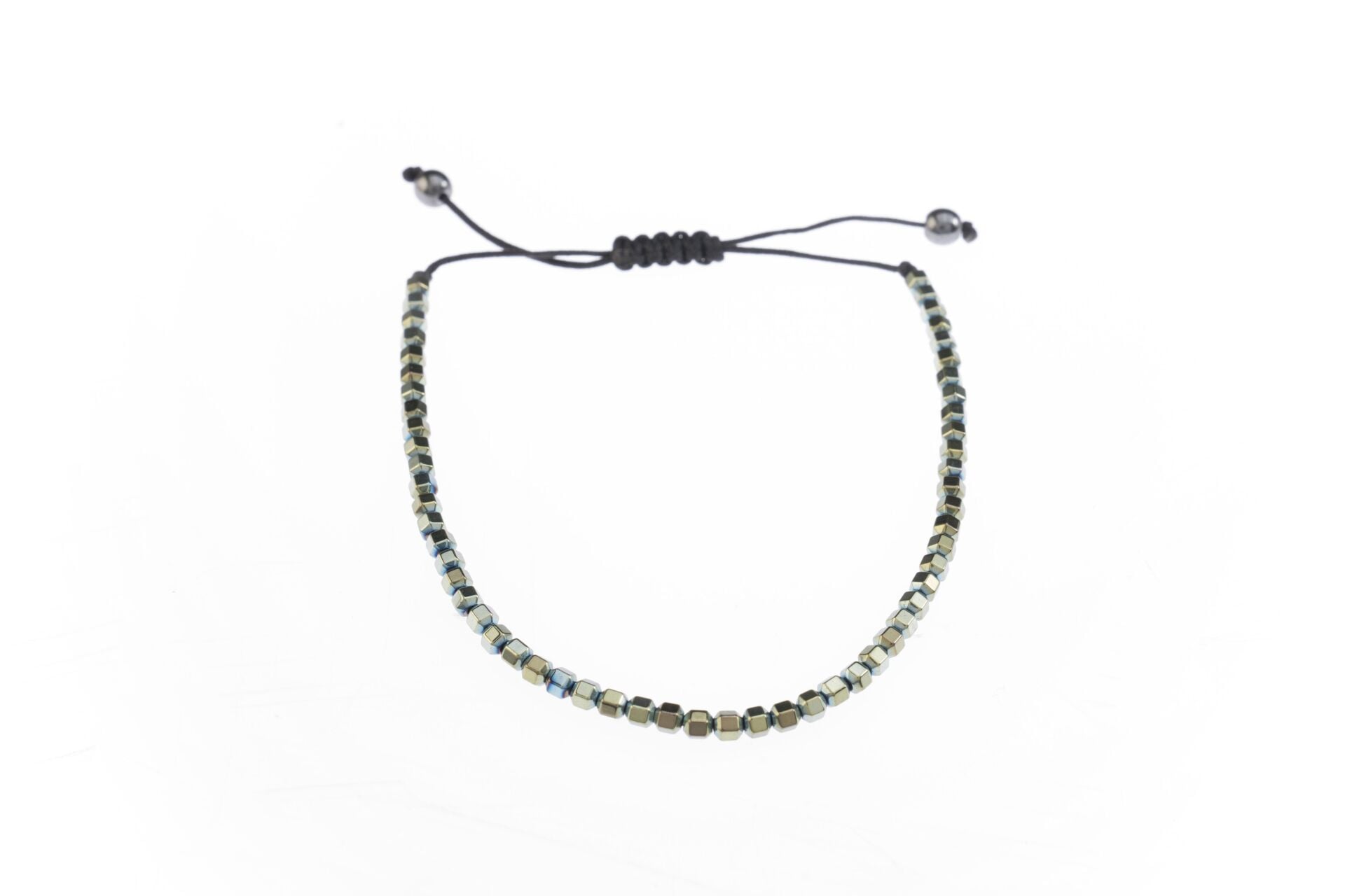 Osse Unisex Hematit Taşlı Makrome Bileklik