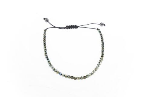 Osse Unisex Hematit Taşlı Makrome Bileklik