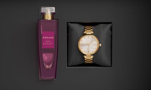 Osse 2’li Kadın Parfüm Saat Hediye Seti