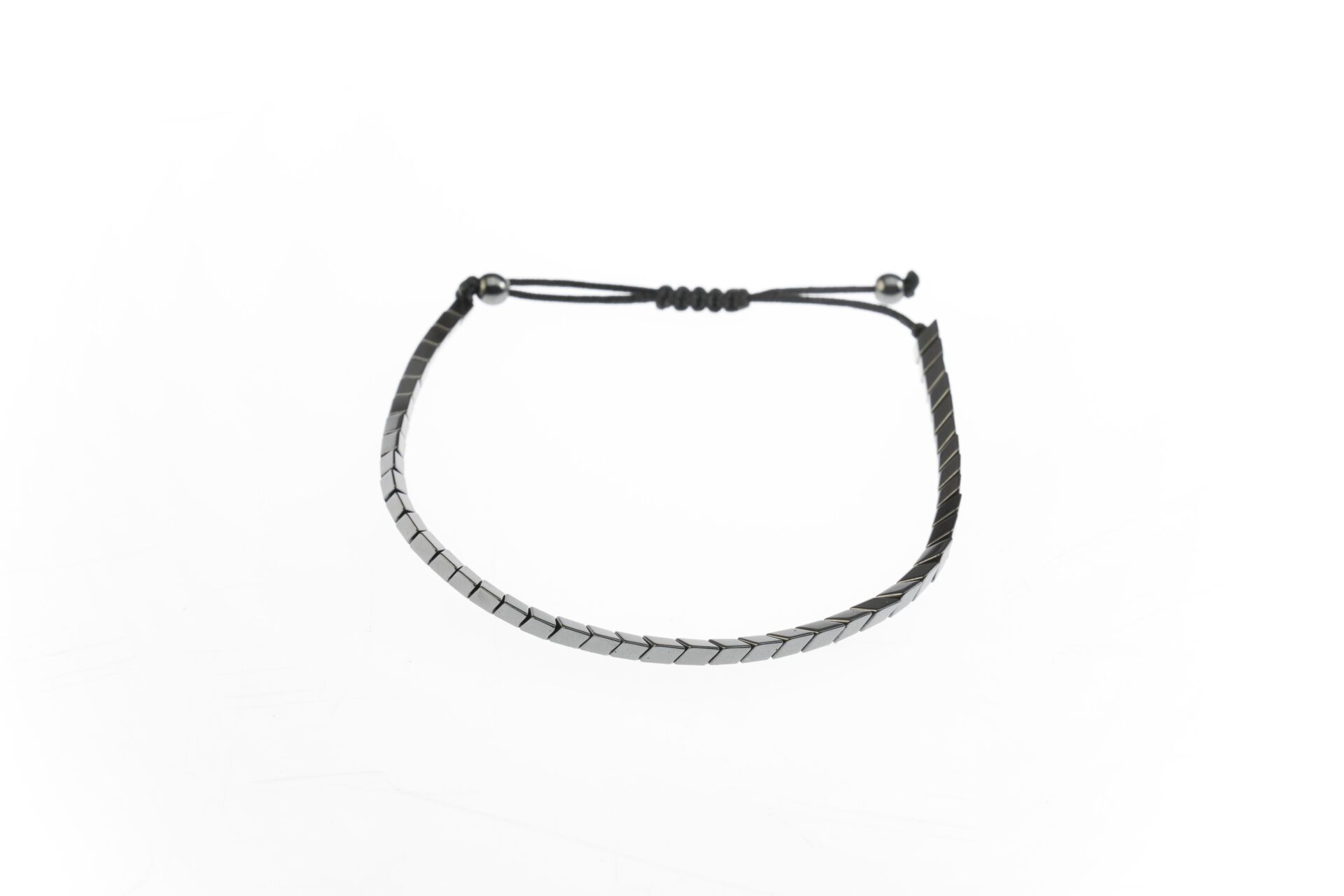 Osse Unisex Hematit Taşlı Makrome Bileklik