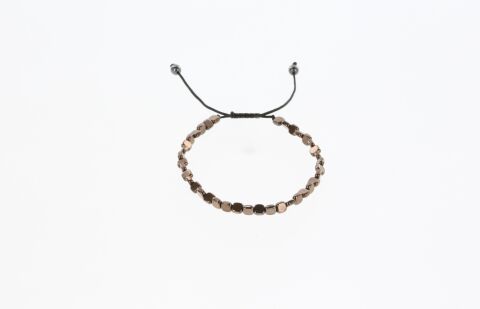 Osse Unisex Hematit Taşlı Makrome Bileklik