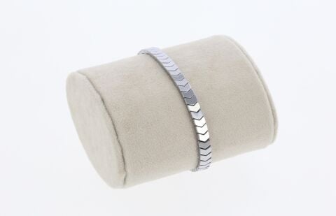 Osse Unisex Hematit Taşlı Makrome Bileklik