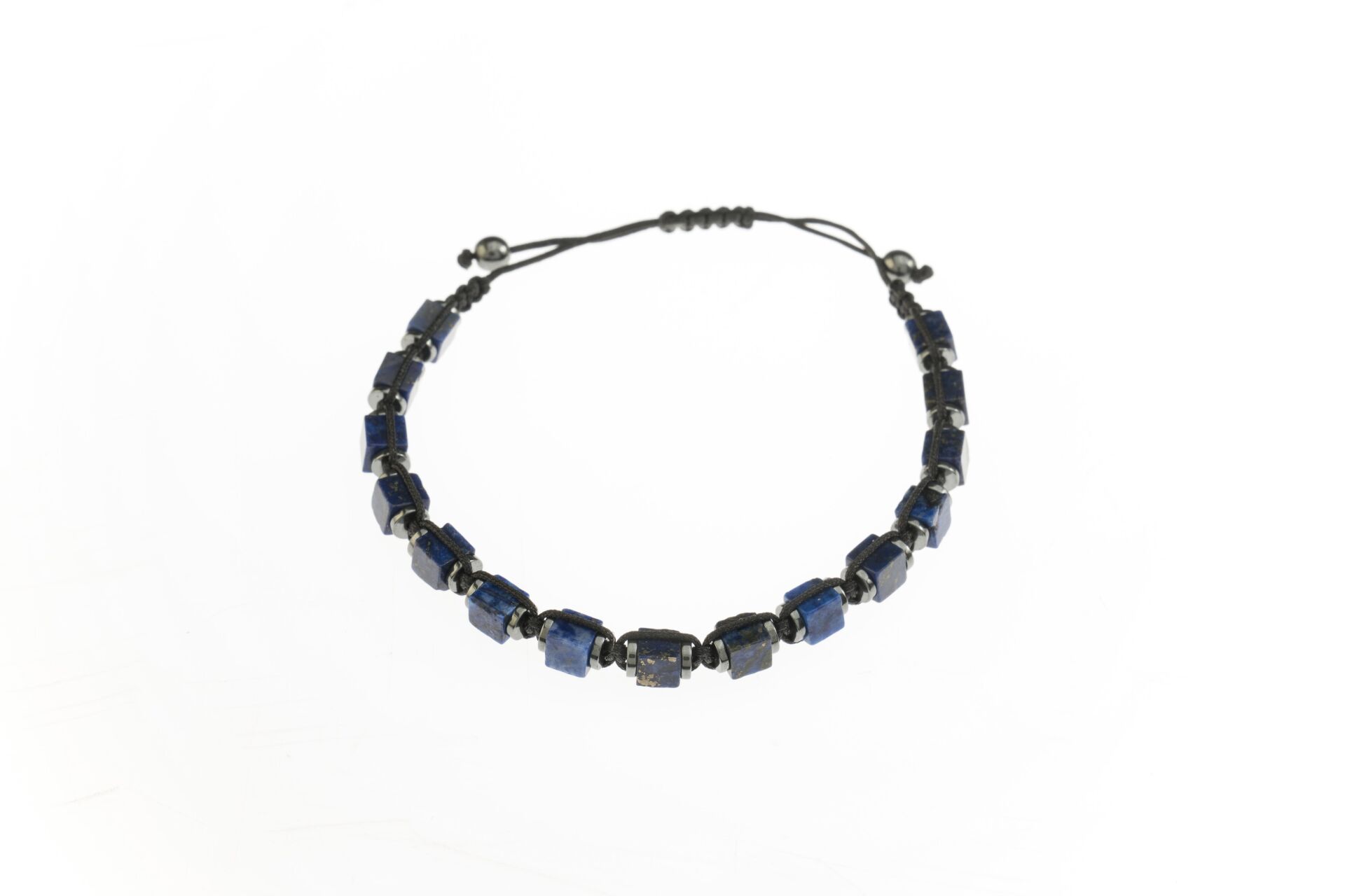 Osse Unisex Turkuaz & Hematit Taşlı Makrome Bileklik