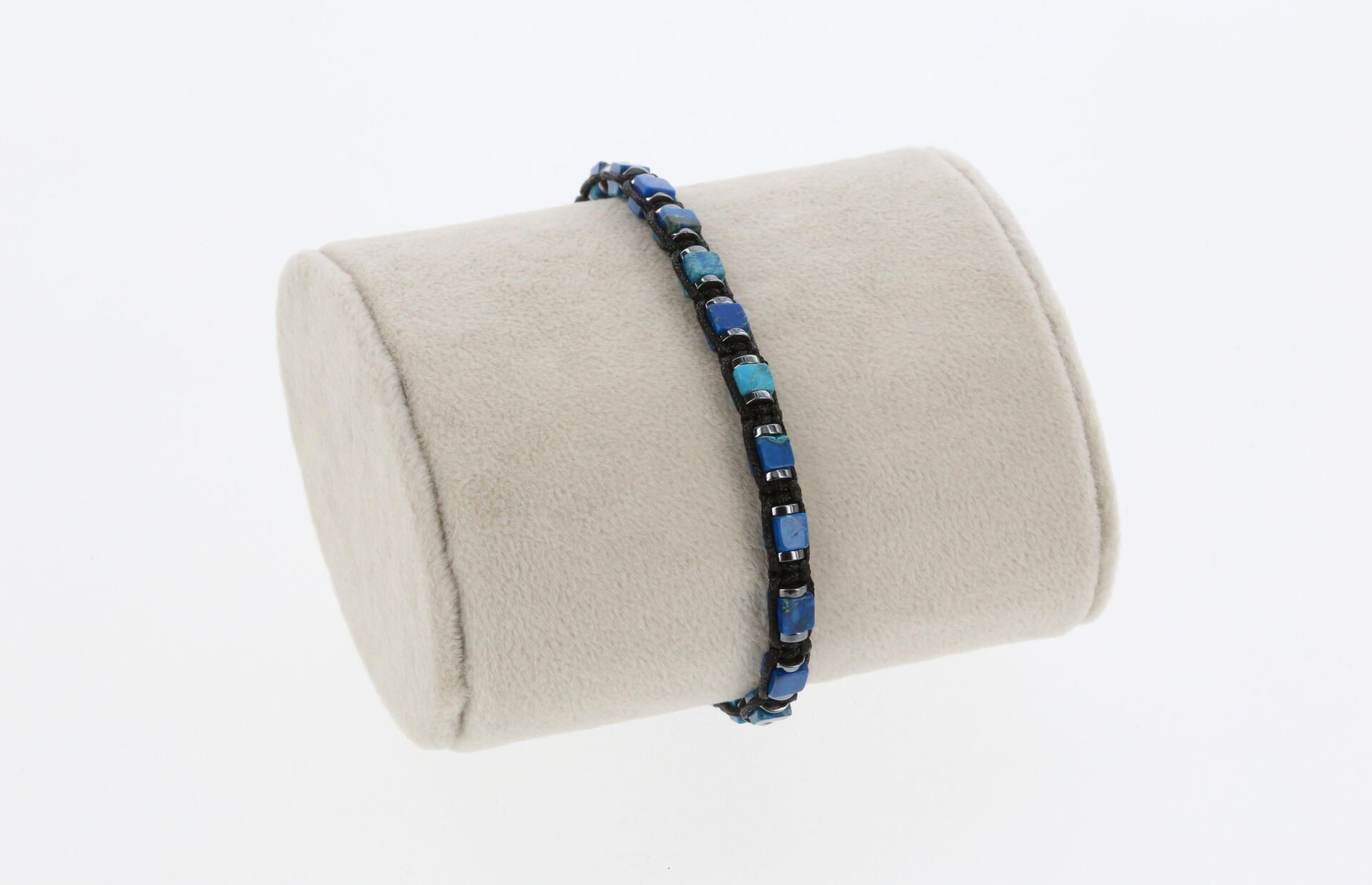 Osse Unisex Turkuaz & Hematit Taşlı Makrome Bileklik