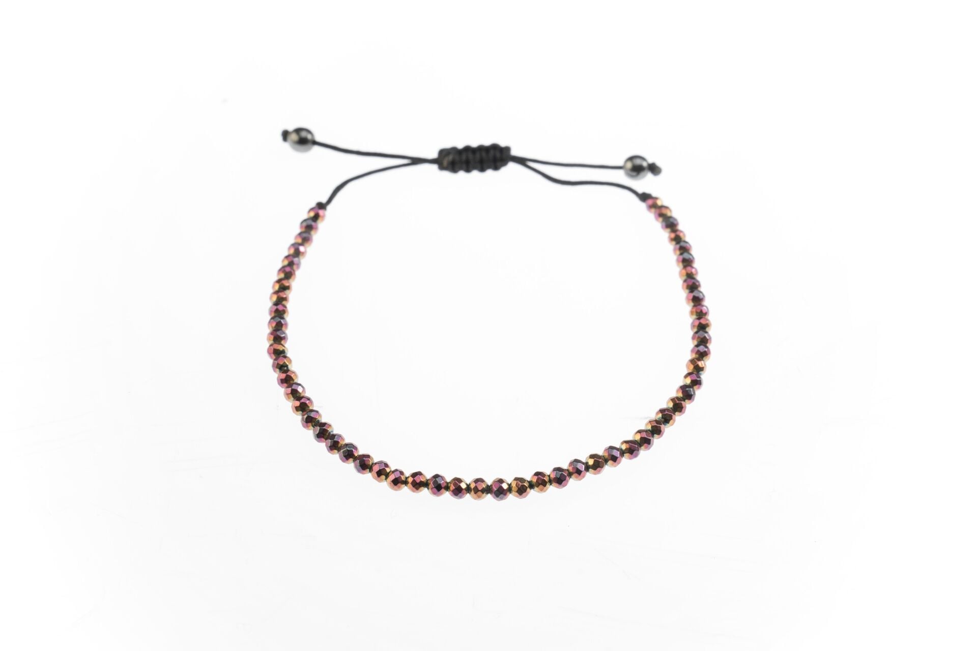 Osse Unisex Hematit Taşlı Makrome Bileklik