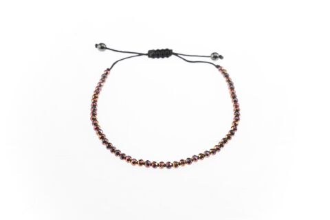 Osse Unisex Hematit Taşlı Makrome Bileklik