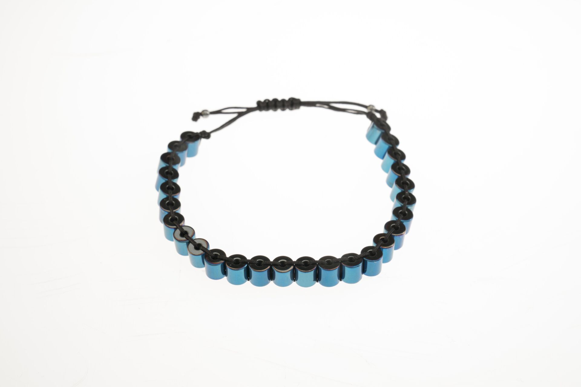 Osse Unisex Hematit Taşlı Makrome Bileklik