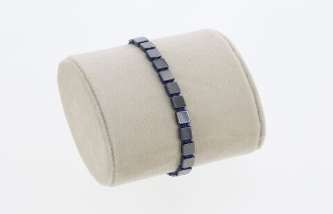 Osse Unisex Hematit Taşlı Makrome Bileklik