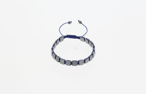 Osse Unisex Hematit Taşlı Makrome Bileklik